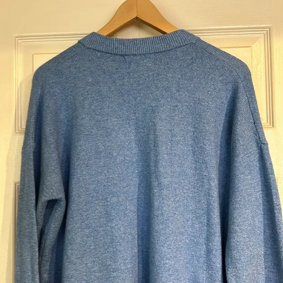 Banana Republic Blue Vneck Sweater - Picture 7 of 8